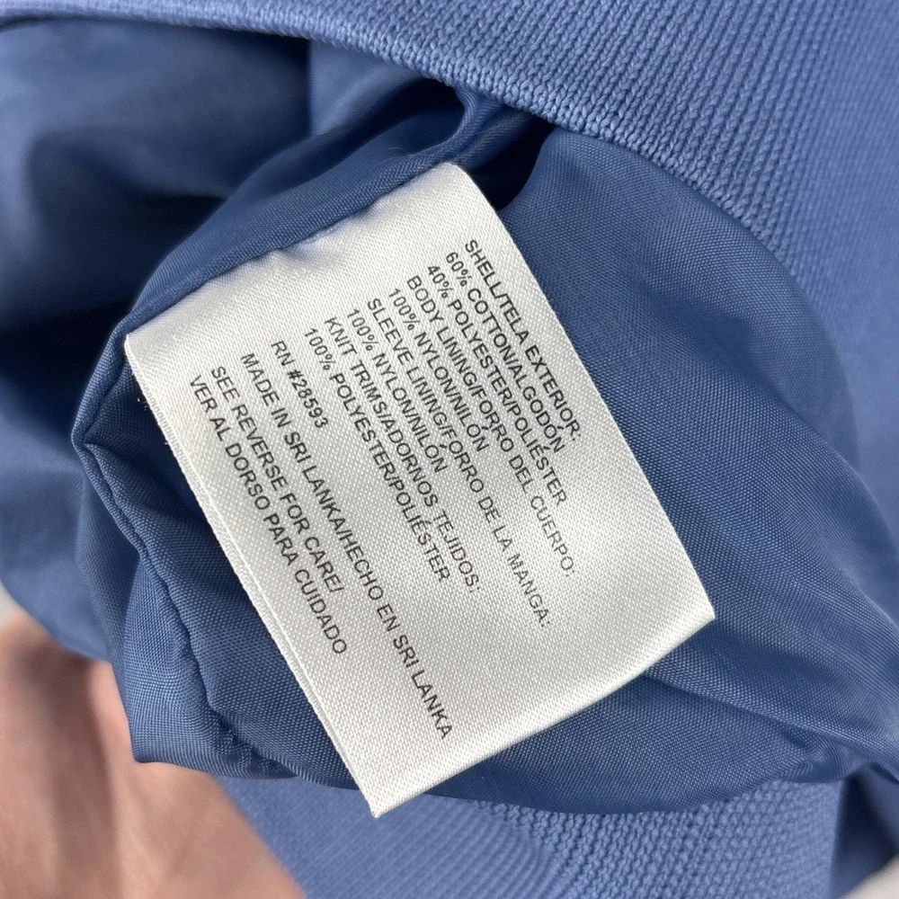 Members Only Cafe Racer Jacket Men’s XXL Blue Bomber Chin Strap Iconic Classic